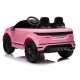 Range Rover Evoque rozā akumulatora automašīna Elektriskās mašīnas bērniem