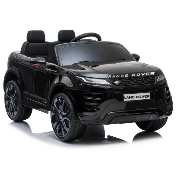 Melns Range Rover Evoque akumulatora automobilis Elektriskās mašīnas bērniem
