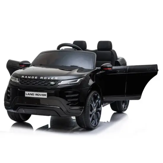 Melns Range Rover Evoque akumulatora automobilis Elektriskās mašīnas bērniem