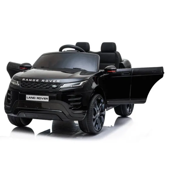 Melns Range Rover Evoque akumulatora automobilis Elektriskās mašīnas bērniem