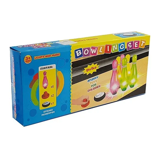 Bowling set with lights Galda un sporta spēles