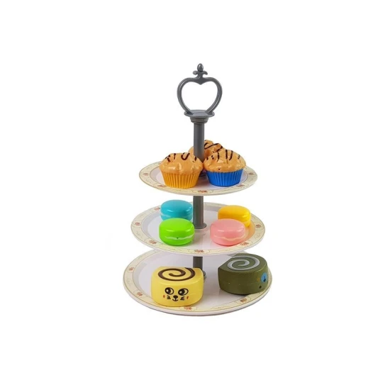 Tējas piederumu komplekts: galda piederumi ar saldumiem Sadzīves tehnika, virtuves