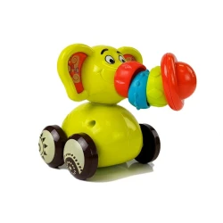 Zīdaiņu zilonis rotaļlieta ar elastīgu stumbru