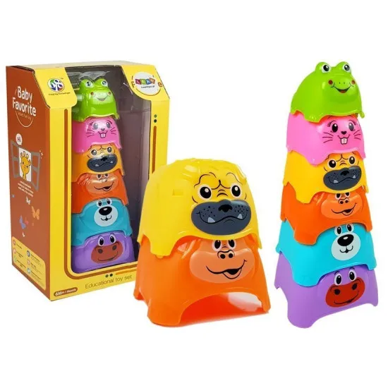 Krāsainas piramīdas Dzīvnieki