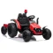Akumulatora traktors ar piekabi HZB-200 Sarkans