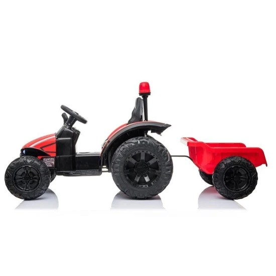 Akumulatora traktors ar piekabi HZB-200 Sarkans