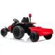 Akumulatora traktors ar piekabi HZB-200 Sarkans