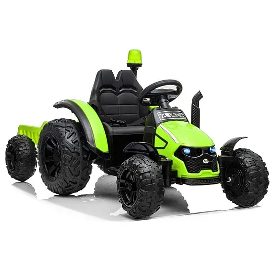 HZB-200 Battery Tractor with Trailer Green