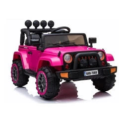 Rozā elektromobilis Jeep BRD-7588