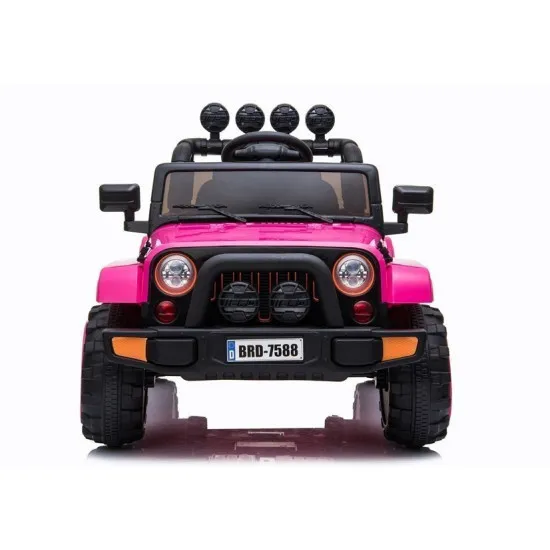 Rožinis elektrinis automobilis Jeep BRD-7588 Automobiliai