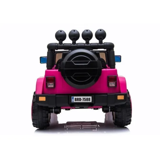 Rožinis elektrinis automobilis Jeep BRD-7588 Automobiliai