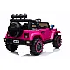 Rožinis elektrinis automobilis Jeep BRD-7588 Automobiliai