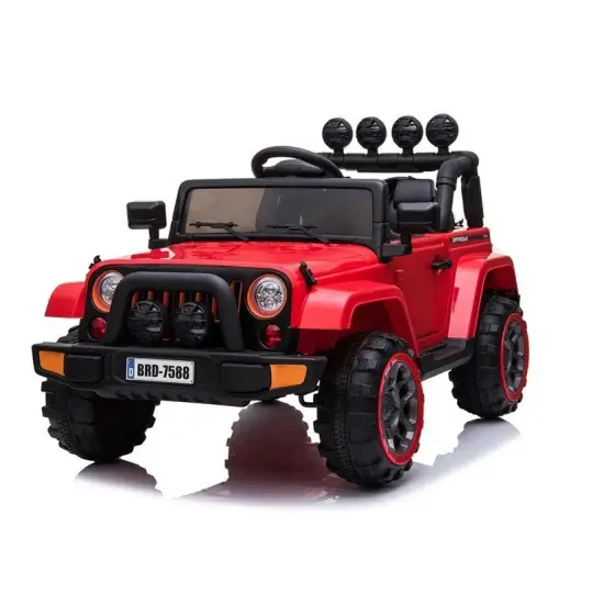 Sarkanais akumulatora auto BRD-7588 Elektriskās mašīnas bērniem