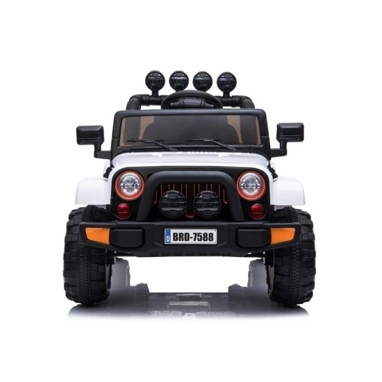 Balts akumulatora auto BRD-7588 Elektriskās mašīnas bērniem