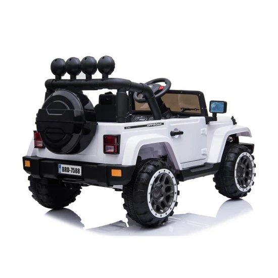 Balts akumulatora auto BRD-7588 Elektriskās mašīnas bērniem