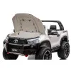 Balts elektriskais bērnu auto „Toyota Hilux“