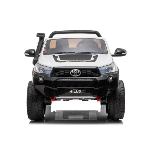 Balts elektriskais bērnu auto „Toyota Hilux“