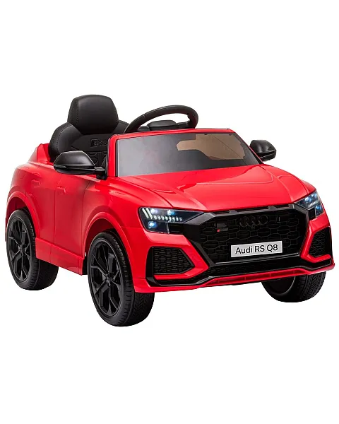 Sarkans ar akumulatoru darbināms automobilis Audi RS Q8