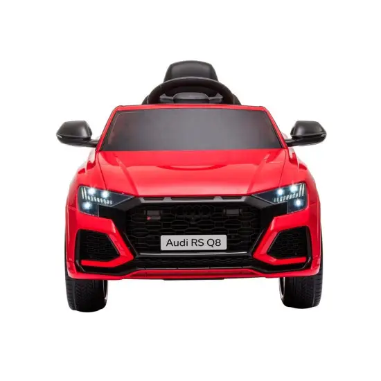 Sarkans ar akumulatoru darbināms automobilis Audi RS Q8 Elektriskās mašīnas bērniem