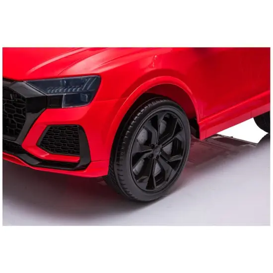 Sarkans ar akumulatoru darbināms automobilis Audi RS Q8 Elektriskās mašīnas bērniem