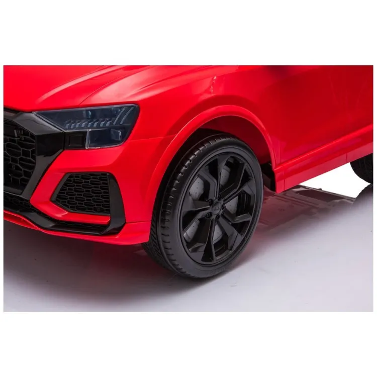 Sarkans ar akumulatoru darbināms automobilis Audi RS Q8 Elektriskās mašīnas bērniem