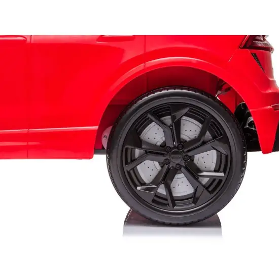 Sarkans ar akumulatoru darbināms automobilis Audi RS Q8 Elektriskās mašīnas bērniem