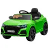 Zaļā Audi RS Q8 ar akumulatoru darbināms automobilis Elektriskās mašīnas bērniem
