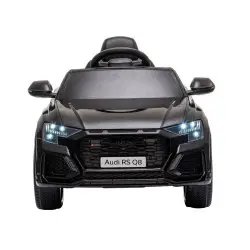 Melns Audi RS Q8 ar akumulatoru