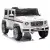 Akumuliatorinis baltas automobilis Mercedes G500