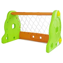 Futbolo vartai vaikams, žali ir oranžiniai