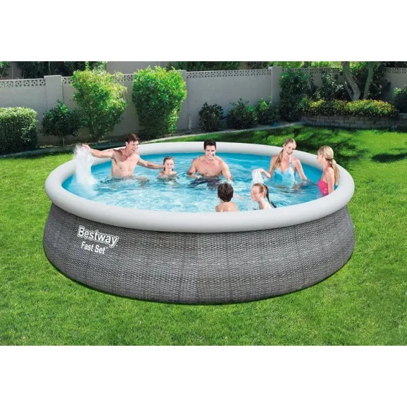 Piepūšamais dārza baseins ar balstiem 457 x 107 cm  Bestway