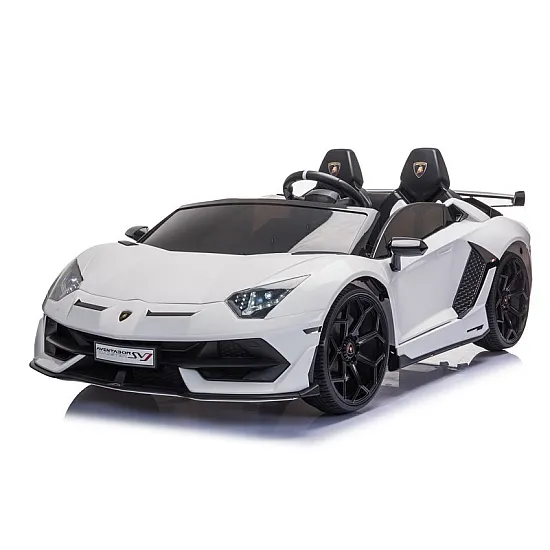 Balts elektriskais Lamborghini Aventador SX2028 auto Elektriskās mašīnas bērniem
