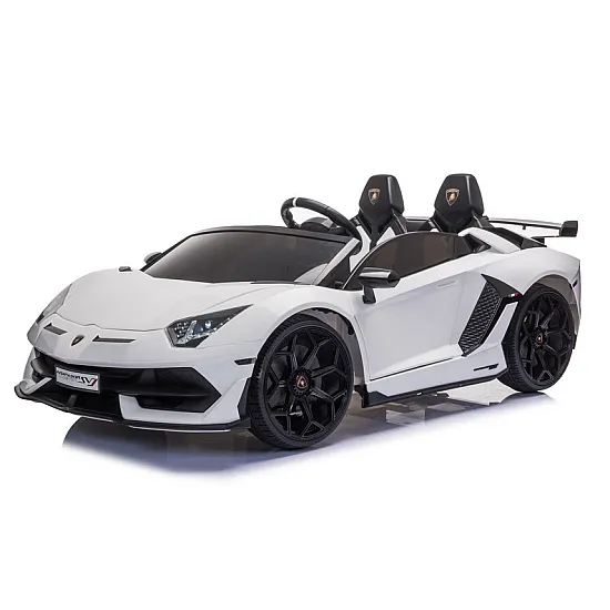 Balts elektriskais Lamborghini Aventador SX2028 auto Elektriskās mašīnas bērniem