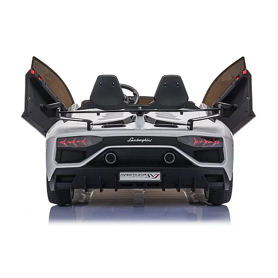 Balts elektriskais Lamborghini Aventador SX2028 auto Elektriskās mašīnas bērniem