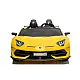 Dzeltens elektriskais Lamborghini Aventador SX2028 auto Automašīnas