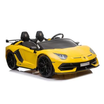 Dzeltens elektriskais Lamborghini Aventador SX2028 auto