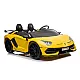 Dzeltens elektriskais Lamborghini Aventador SX2028 auto