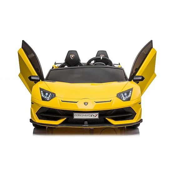 Dzeltens elektriskais Lamborghini Aventador SX2028 auto Automašīnas