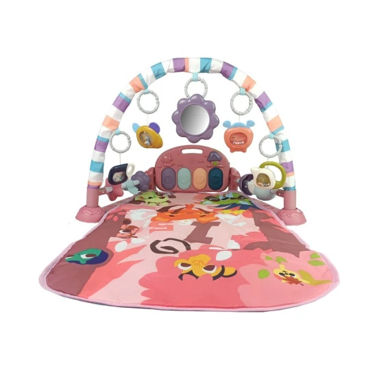 rozā bērnu paklājiņš ar piederumiem Zīdaiņiem