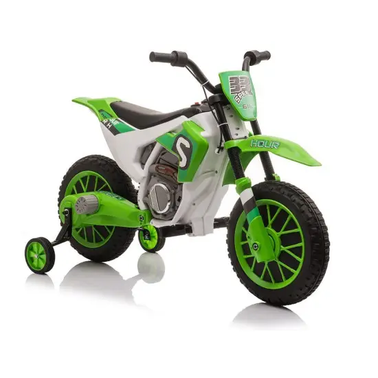 Zaļš bezvadu motocikls XMX616 Elektriskās mašīnas bērniem