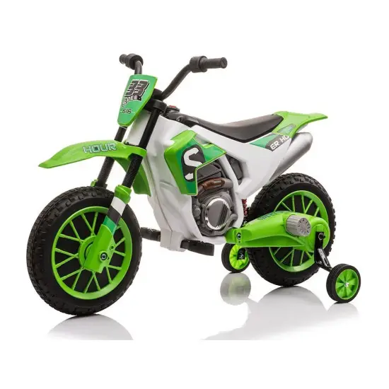 Zaļš bezvadu motocikls XMX616 Elektriskās mašīnas bērniem