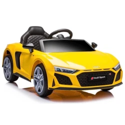 Dzeltena elektriskā automašīna Audi R8 Lift A300