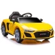 Dzeltena elektriskā automašīna Audi R8 Lift A300