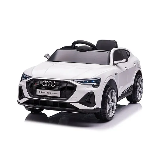 Balts elektriskais Audi E-Tron automobilis QLS-6688 Elektriskās mašīnas bērniem
