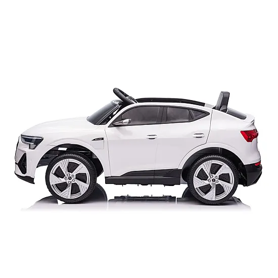 Balts elektriskais Audi E-Tron automobilis QLS-6688 Elektriskās mašīnas bērniem