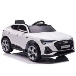 Balts elektriskais Audi E-Tron automobilis QLS-6688