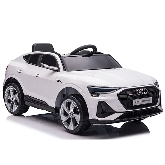 Balts elektriskais Audi E-Tron automobilis QLS-6688 Elektriskās mašīnas bērniem