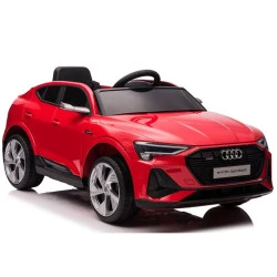 Sarkana elektriskā Audi E-Tron automašīna QLS-6688