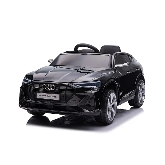 Melns elektriskais Audi E-Tron automobilis QLS-6688 Elektriskās mašīnas bērniem