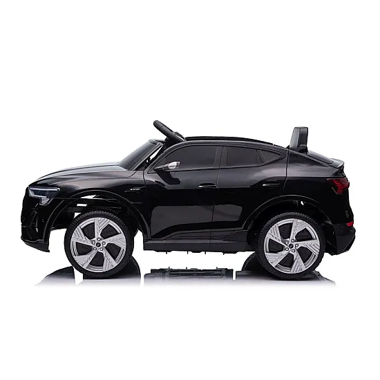 Melns elektriskais Audi E-Tron automobilis QLS-6688 Elektriskās mašīnas bērniem